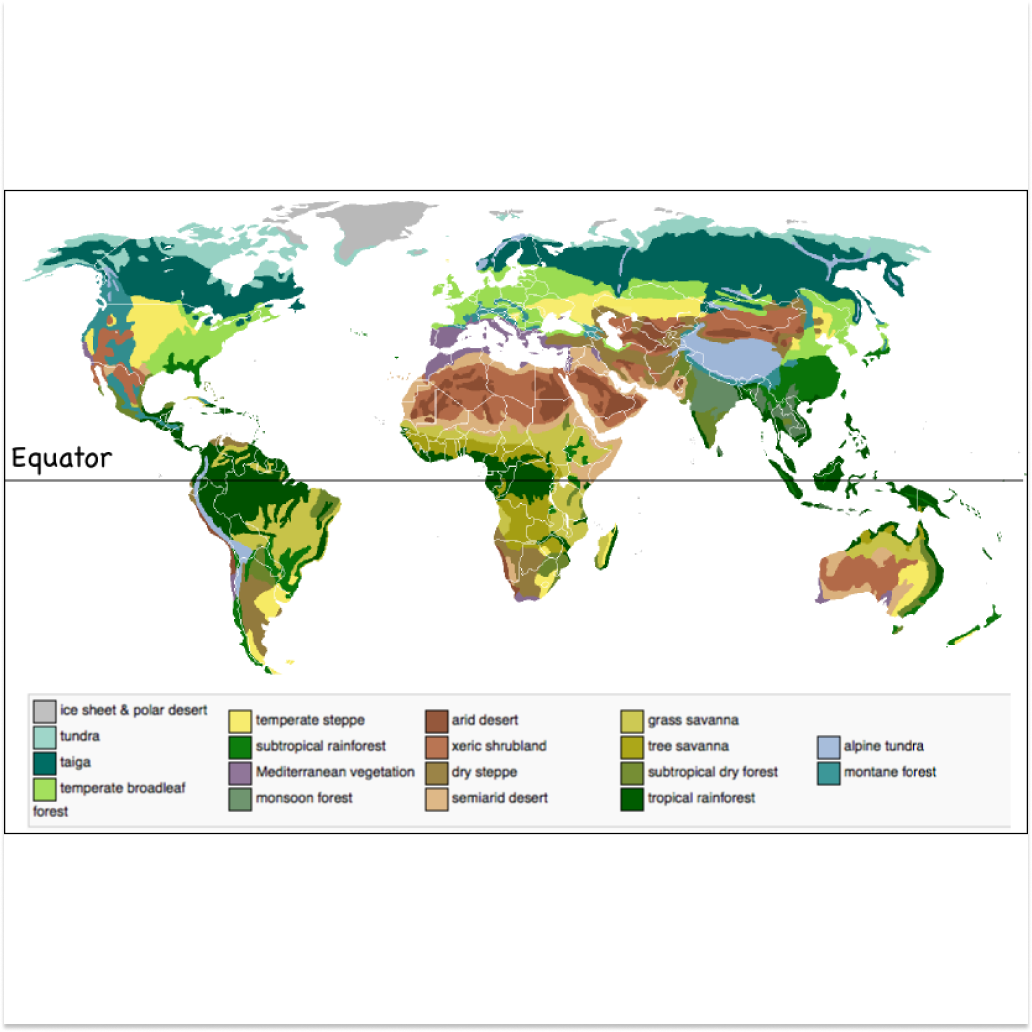 Virtual Lab - Atmospheric Circulation, Climate, and Biomes: Find the Labs Geographical Position!